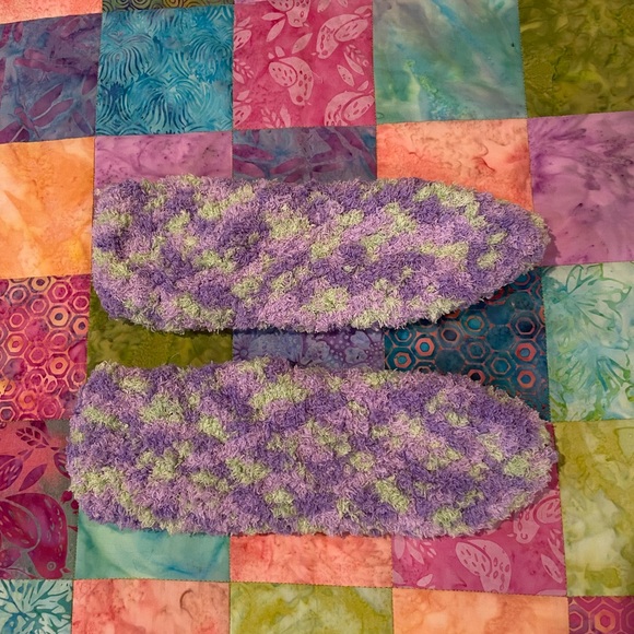 Handmade Fuzzy Boottie Slippers - Picture 2 of 4